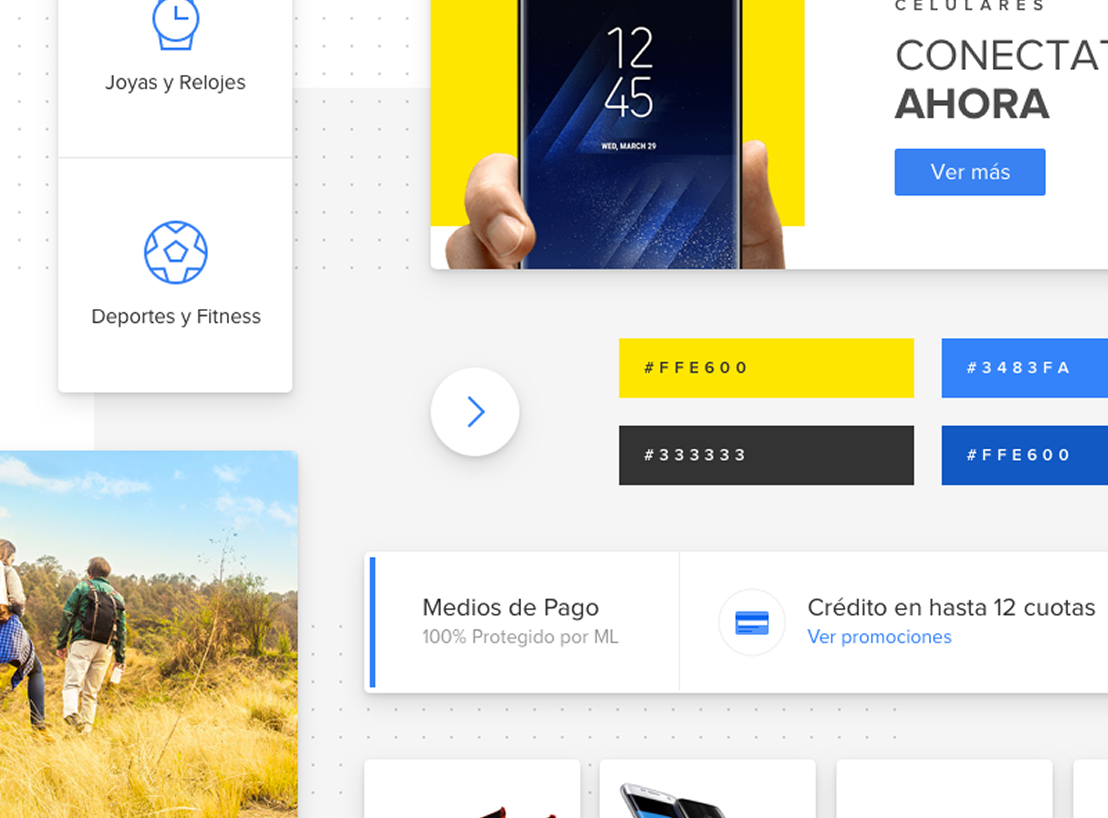 Mercado Libre homepage — desktop